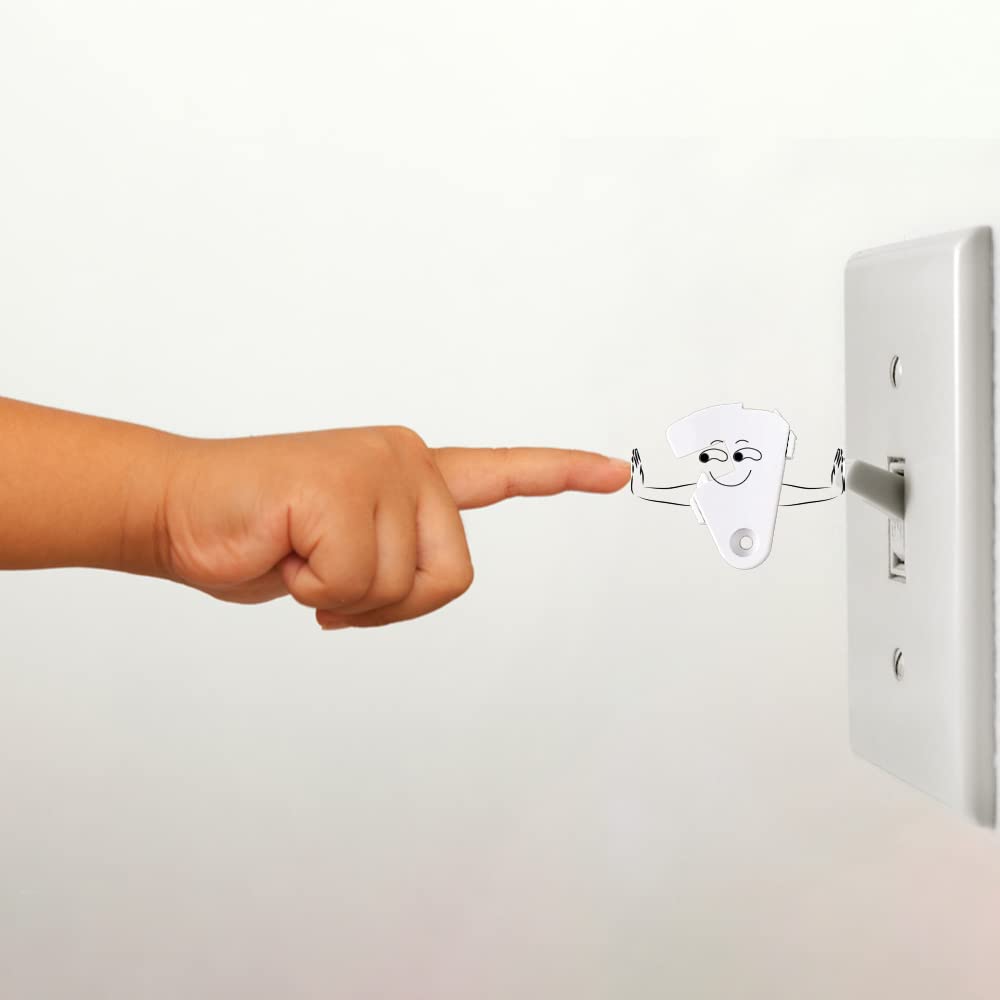 Toggle Light Switch Guard, Ilivable Child Proof Switch Plate Cover Rotary Lock Protects Your Lights From Being Accidentally Turn