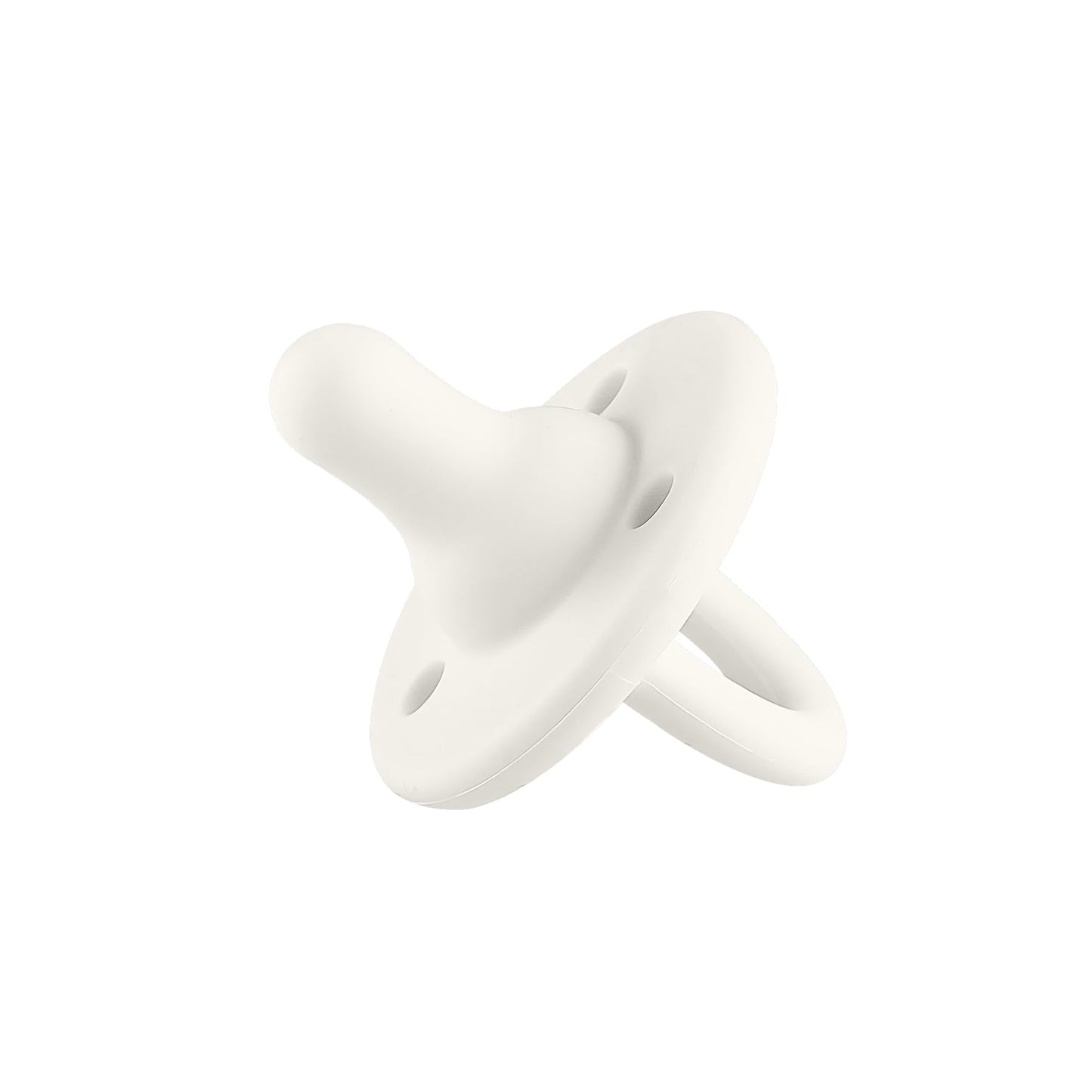 Lee Lee and Me Paci - Blush Color - 100% Medical Grade Silicone Pacifier Breast-Like Nipple Design for Better Latch - Size 0-18