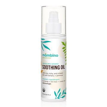 Mambino Organics Soothing Baby Oil - Organic, Unscented Oil With Jojoba & Evening Primrose - Gentle For Hair & Dry, Irritated, I