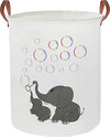 Clocor Elephant Laundry Basket,Baby Nursery Hamper For Boys And Girls,Kids Toys Bin For Bedroom,Gift Basket(Baby Hamper