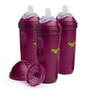 Wonder Woman Dc Comics - Herobility Double Anti-Colic Baby Bottles - 12 Fl Oz/340Ml - 3-Pack