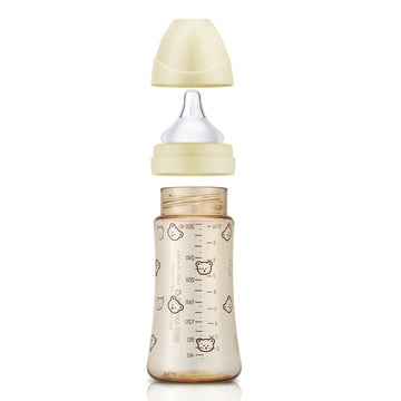 Grosmimi Ppsu Baby Bottle, Bpa Free (10Oz Bear_Pure Gold)