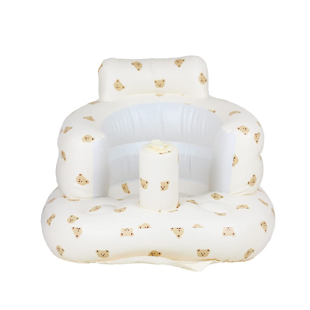 AirSwim Baby Inflatable Seat for Babies 3 Months and Up, Baby Support Seat Summer Toddler Chair for Sitting Up, Built in Air Pum