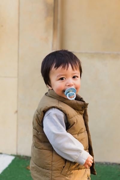 Bibs Colour Pacifier 2-Pack, Bpa Free Dummy Binky, Round Nipple. Natural Rubber Latex, Made In Denmark, Size 1 (0-6 Months), Pal