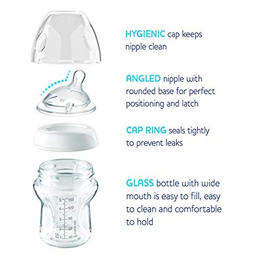 Chicco Naturalfit Glass 2 Pack Slow Flow With Bonus Silicone Sleeve, 9 Ounce, 0 Months Plus