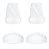 4Pcs M5 Breast Pump Replacement Parts,2Pcs Silicone Duckbill Valve & 2Pcs Silicone Diaphragm Compatible With Momcozy M5 Wearable