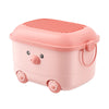 Baby Bucket Multipurpose Storage Box with Wheels | Childrens Toy Storage Box | Pulley Plastic Case Storage Container(46 x 35 x