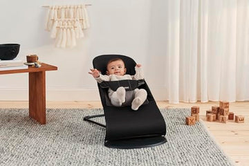 Babybjrn Bouncer Balance Soft, Woven, Black/Dark Gray