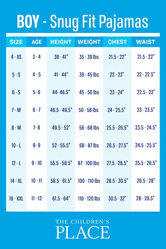 The Children'S Place Baby Kids 2 Piece Christmas Pajamas, Cotton, Multi Fairisle, 16