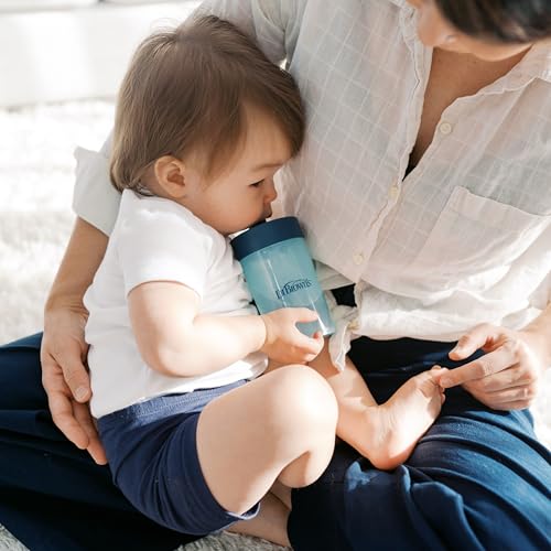 Dr. Brown'S Milestones Straw To 360? Cup Set, Convertible Toddler Training Cup Set With Interchangeable Silicone Straw And 360 D