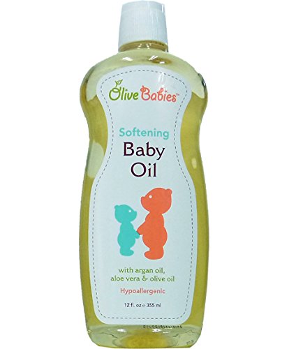 Olive Babies Softening Baby Oil, 12 Fl.Oz