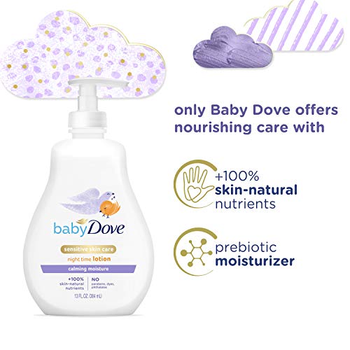 Baby Dove Sensitive Skin Care Baby Lotion For A Soothing Scented Lotion Calming Moisture Hypoallergenic And Dermatologist-Tested