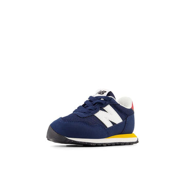 New Balance Kids 237 Bungee Sneaker, Nb Navy/Varsity Gold, 2 M Infant (0-12 Months)
