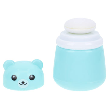 Osaladi Baby Powder Bottle: Cartoon Bear Powder Puff Box, Infant Loose Powder Box With Puff, Talcum Powder Container, Portable P