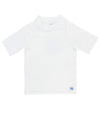 Ruggedbutts Baby/Toddler Boys White Short Sleeve Rash Guard - 6-12M