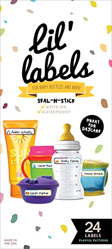 Bottle And Food Labels, Write-On, Freezer Safe, Self-Laminating, Waterproof Kids Name Labels For Baby Bottles, Sippy Cup For Day