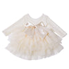 Cilucu Baby Girls Dress Toddler Kids Party Dress Tutu Pageant Lace Dresses Gown For Flower Girl Baby Birthday Long Sleeve Rose D