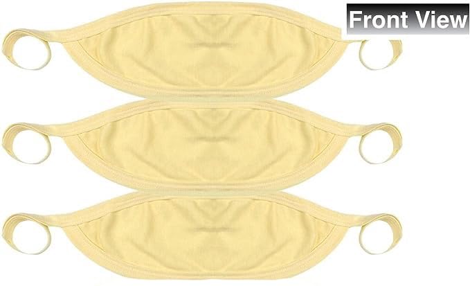 Tobeinstyle Babies 3-Pack Soft Cotton Baby Binder Belly Button Protector - Yellow - One Size