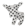 Toddler Baby Boy Clothes Infant Long Sleeve Bear Print Tops + Pants Sweatsuit Outfits (6-9 Months) Grey