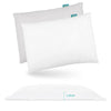 Thin 2 Pack Small Pillow with Pillowcase 13 x 18 X 1.2 , Toddler Pillows for Sleeping, Machine Washable Soft Travel Pill
