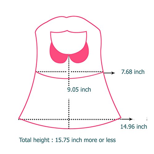GZMM Baby Girls Waterproof Dress Bibs With Adjustable Snaps 3-24 Months