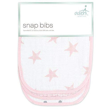 Aden + Anais Essentials 100% Cotton Muslin Burpy Bib - Super Absorbent, Soft 3-Layer Baby Bib For Boys & Girls With Snap-Closure