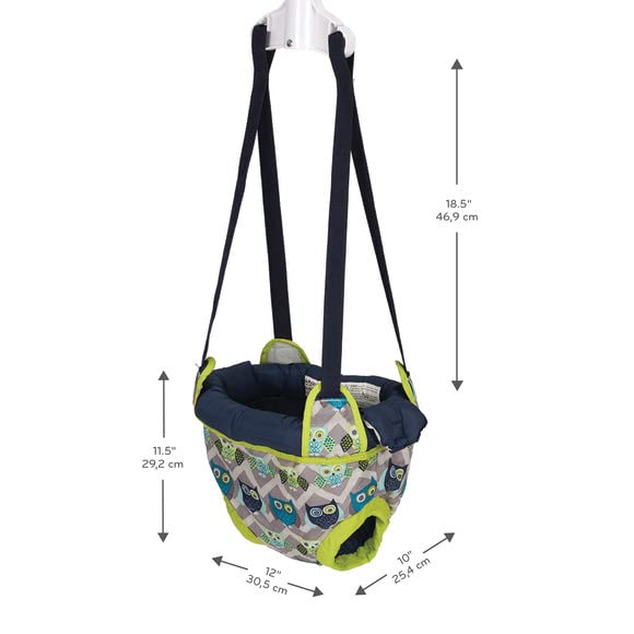 Evenflo Exersaucer Johnny Jumper Featuring Easy-To-Use Clamp Attachment For Quick And Tool-Free Set Up And Adjustable Straps To