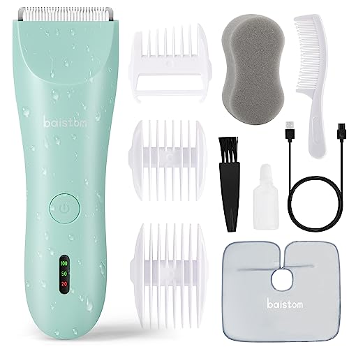 Baistom Baby Hair Clippers, Quiet Hair Trimmer For Kids, Waterproof Rechargeable Cordless Baby Hair Cutting Kit For Infant And T