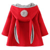 Cokate Infant Baby Girl Fall Winter Hooded Coat Sweet Rabbit Jackets Outerwear (Red, 12-18 Months)