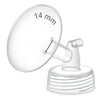 Maymom Pump Part Compatible With Spectra S1,S2 Spectra 9 Plus Breastpump; Incl Wide Mouth Flange (One Flange-14Mm Flange) Not Or