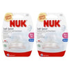 Nuk Replacement Silicone Spout, Clear Pack Of 2