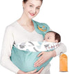 Jumix Baby Carrier Sling Wrap for Newborns and Infants, Adjustable HandsFree Baby Sling, Soft Breathable Infant Carrier for Bre