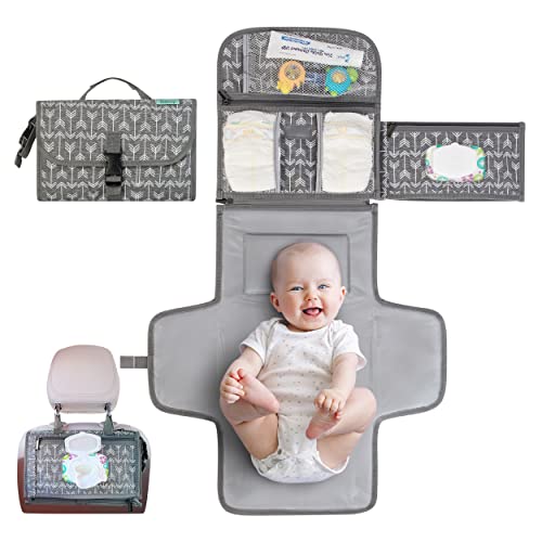 Kopi Baby Portable Diaper Changing Pad - Baby Changing Pad & Diaper Changer Travel Bag, Smart Design Baby Changing Mat, Portable