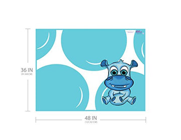 Kidkusion High Chair Splat Mat, Hippo