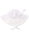 Rufflebutts White Sun Protective Hat - 12-24M