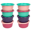 The First Years Greengrown Reusable Bowls With Lids - Toddler Snack Bowl - 8 Pack - Pink/Purple/Teal