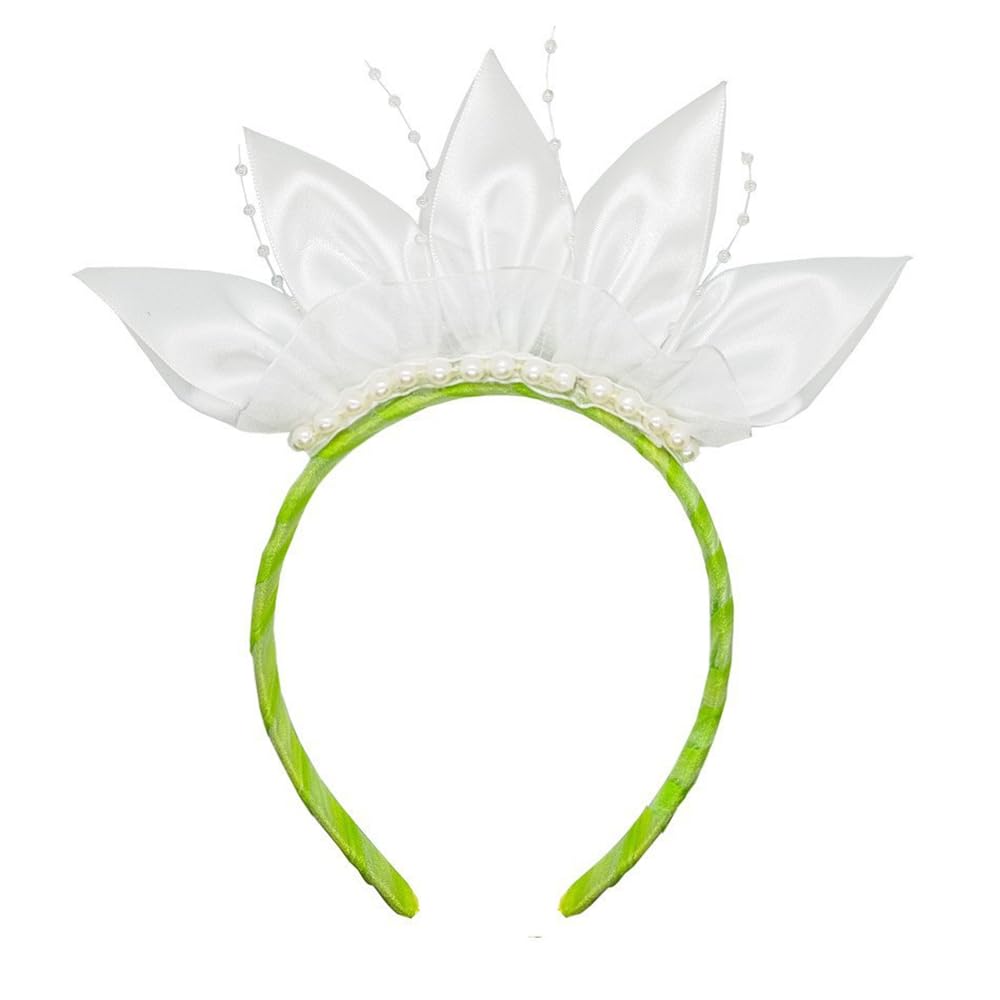 Axaxa Princess Tiana Costume For Girls Princess Tiana Dress Princess And The Frog Costume With Headband 4-7Y