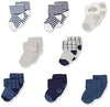 Touched By Nature Baby Organic Cotton Socks, Blue Elephant, 0-6 Months