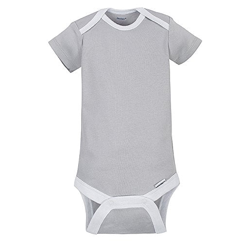 Gerber Unisex Baby 5-Pack Short Sleeve Variety Onesies Bodysuits Elephant Newborn