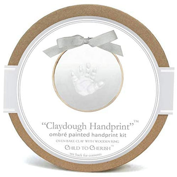 Child To Cherish Baby Ombre Painted Claydough Handprint Kit, Grey