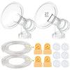 Maymom Breast Pump Kit Compatible With Medela Pump In Style Advanced Breast Pumps; 2X Breastshields (One-Piece), 27Mm, 4 Valves,
