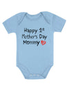 Tstars Happy 1St Mothers Day Mommy Baby Boy Girl Outfit Gift For New Mom First Mother'S Day Newborn Infant Bodysuit 12M Aqua