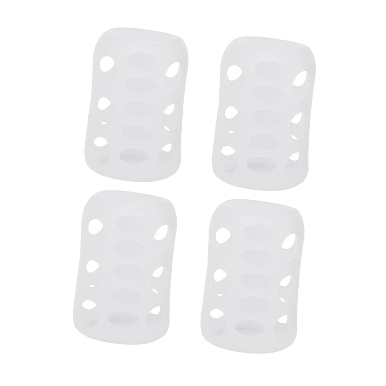 GARVALON Protective Bottle Sleeves 4 Pack Silicone Baby Bottle Covers Bottle Protector Safe for Newborns