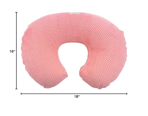 My Blankee Swiss Dot Minky Dot Nursing Pillow Slipcover, Coral, 18' X 16' X 5.5'