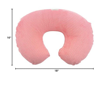 My Blankee Swiss Dot Minky Dot Nursing Pillow Slipcover, Coral, 18' X 16' X 5.5'