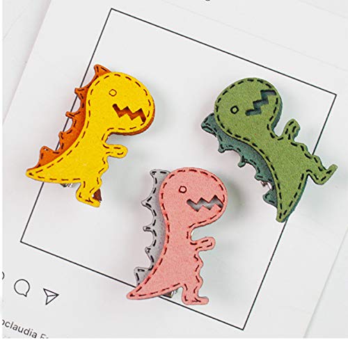Crizan Dinosaur Hair Clips Duck Bill Accessories For Little Girls Toddler Kids Children 3Pcs