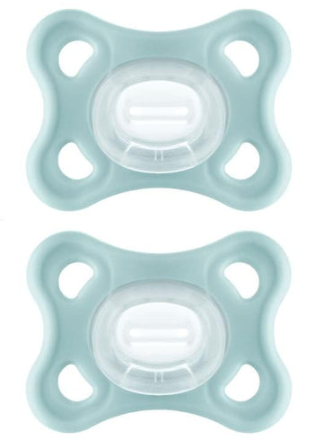 Mam Comfort Pacifiers, Newborn Pacifiers (2 Pack) Mam Pacifiers 3-12 Months, Best Pacifier For Breastfed Babies, Unisex Silicone