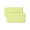 BreathableBaby All-in-One Fitted Sheet & Waterproof Cover, for 33 x 15/84 x 38 cm Bassinet Mattress, Lime (2-Pack)