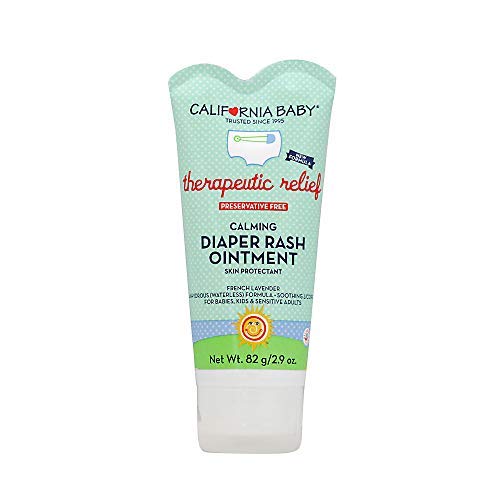 California Baby Calming Diaper Rash Cream | Zinc Oxide Ointment | 100% Bio-Based | Calming Lavender Scent | Hypoallergenic | Soo