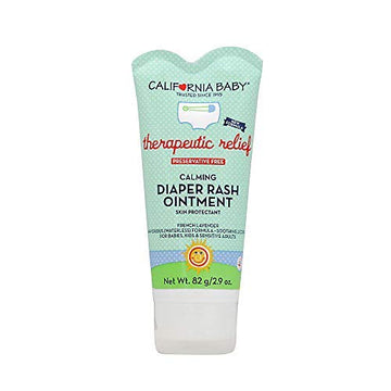 California Baby Calming Diaper Rash Cream | Zinc Oxide Ointment | 100% Bio-Based | Calming Lavender Scent | Hypoallergenic | Soo